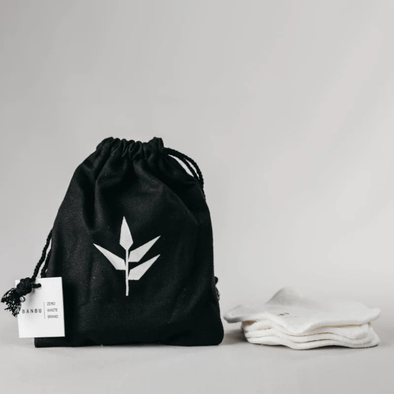 Banbu Bamboo Reusable Makeup Remover Pads (4 Pack) reusable, sustainable, eco-friendly, zero-waste skincare hudson valley